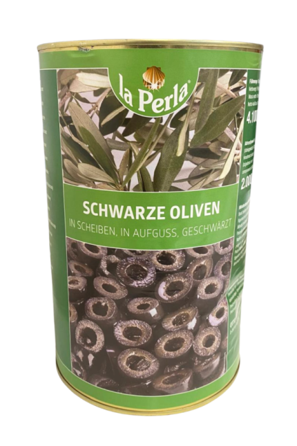 La Perla Musta Viipaloidut Oliivit 4100g